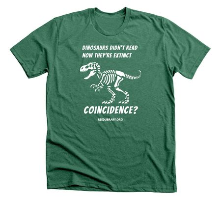 Read to Survive, a Heather Grass Green Premium Unisex Tee
