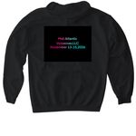 Elevate & Evolve w/Squacky, a Black Gildan Softstyle Pullover Hoodie (back-view)