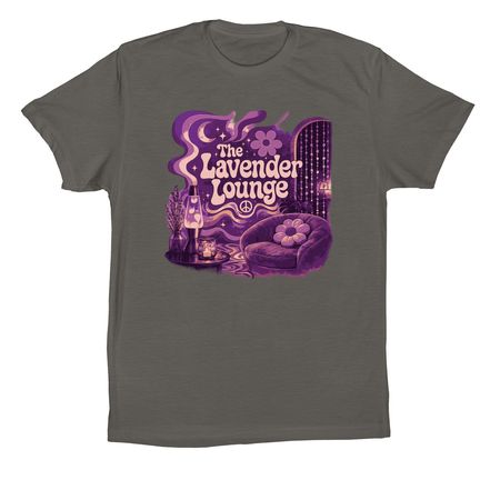 Lavender Lounge T-Shirt, a Asphalt Premium Cotton Tee