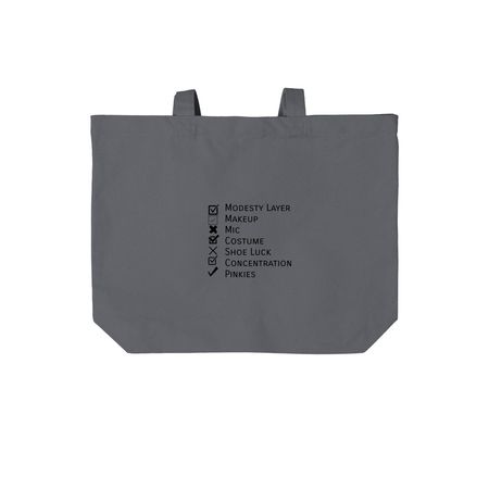 Theatre Bag, a Storm Grey Cotton Canvas Tote Bag