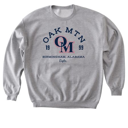 Oak Mountain 1999 Sweatshirt, a Sport Grey Softstyle Crewneck Sweatshirt