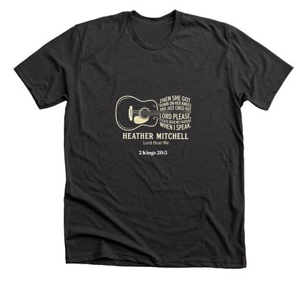 Lord Hear Me- guitar, a Dark Grey Heather Premium Unisex Tee