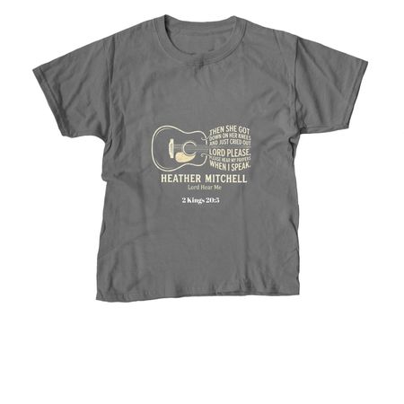 Lord Hear Me- guitar, a Charcoal Youth Unisex Tee