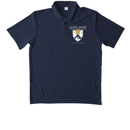 Star of the Sea Classic Polo, a True Navy Unisex Performance Polo