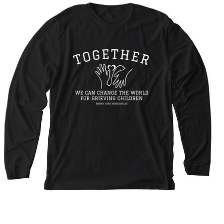 Together We Can, a Solid Black Blend Premium Long Sleeve Tee