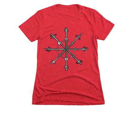 Stabflake Shirt, a Red Women's Slim Fit Tee