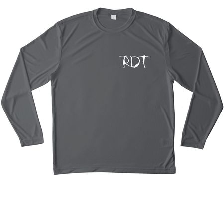 {RDT&nbsp;2026} Performance Wear Series&nbsp;, a Iron Grey Unisex Performance Long Sleeve Tee