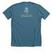 BaRC Dog Collection, a Heather Deep Teal Premium Unisex Tee (back-view)
