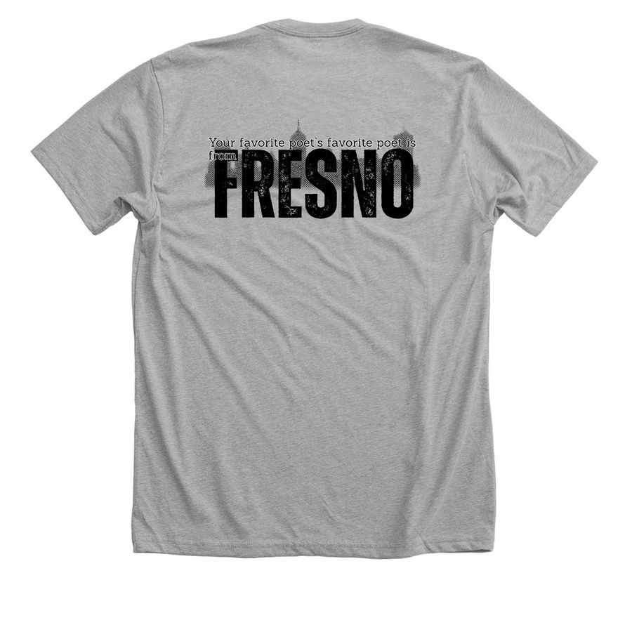 Fresno Poets Tee, a Athletic Heather Premium Unisex Tee