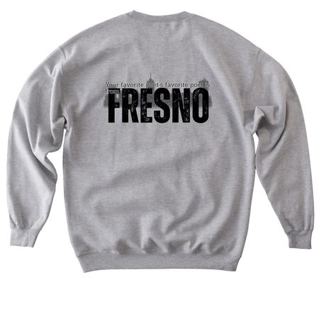 Fresno Poets Tee, a Sport Grey Softstyle Crewneck Sweatshirt