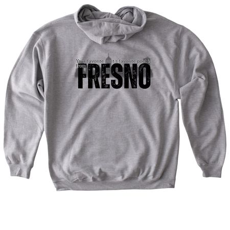 Fresno Poets Tee, a Sport Grey Gildan Softstyle Pullover Hoodie