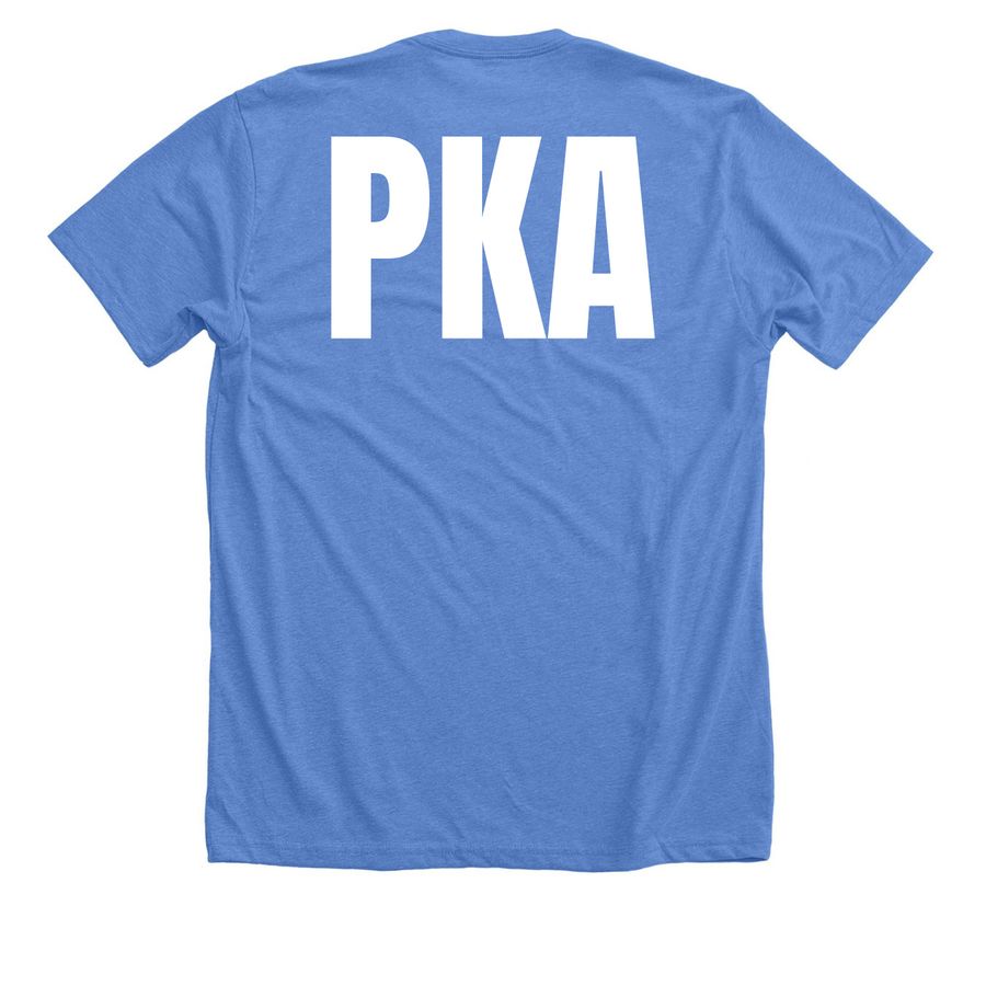 Gear Up for the Hawks!, a Heather Columbia Blue Premium Unisex Tee (back-view)