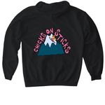 26-27 COS shirt & hoodie, a Black Gildan Softstyle Pullover Hoodie (back-view)