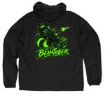 Beamtober 2026 Windbreaker, a Black Quarter-Zip Windbreaker (back-view)