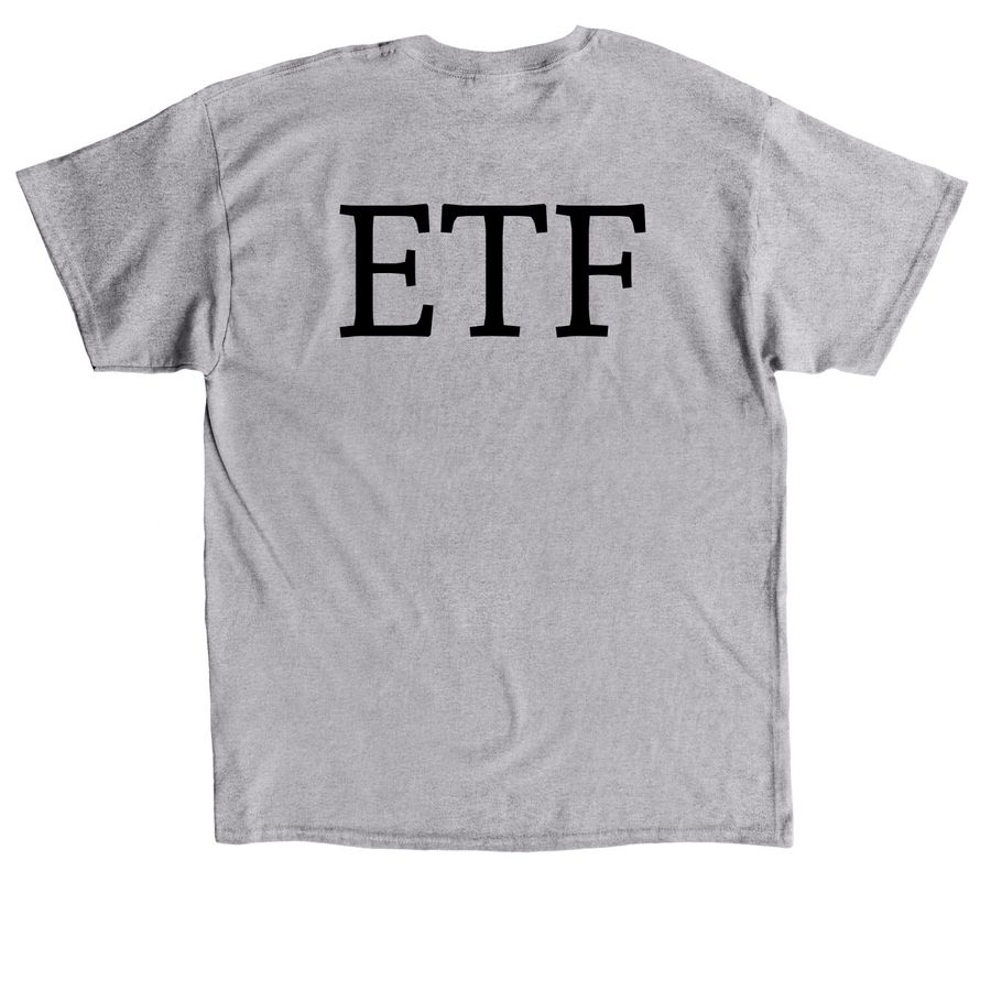 ETF, a Sport Grey Classic Unisex Tee (back-view)