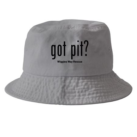 got pit? hat, a Grey Printed Bucket Hat