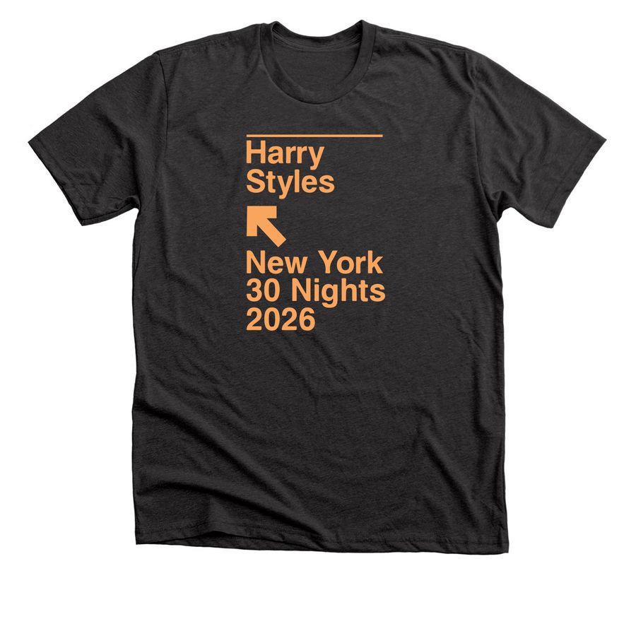 Harry Styles New York 30 Nights 2026 Shirt, a Dark Grey Heather Premium Unisex Tee