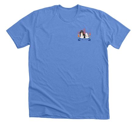 GSBTF at Woofstock, a Heather Columbia Blue Premium Unisex Tee
