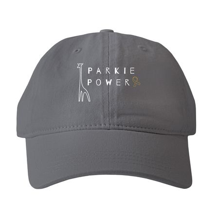 Parkie Power, a Smoke Printed Pigment Dye Baseball Cap