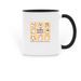 Bunny Bunch Mug, a Black Two-Tone Ceramic Mug