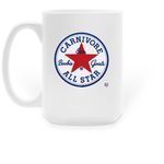 Carnivore All Star&nbsp;, a White Large Coffee Mug (back-view)