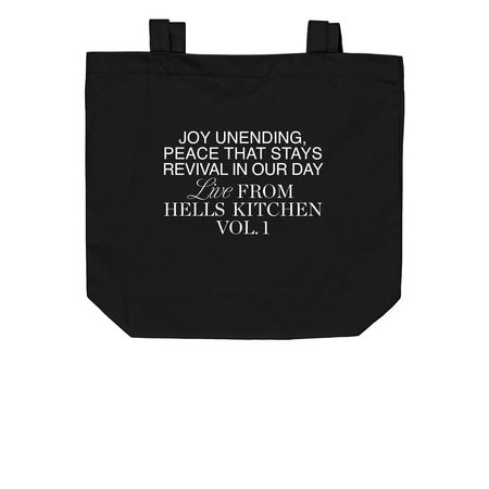 Live from Hell's Kitchen Vol 1, a Black Organic Cotton Tote Bag