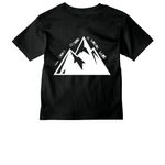 Christ the Solid Rock, a Vintage Black Youth Heavyweight Tee (back-view)