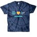 Turtle Tie Dye, a Navy Classic Tie Dye Tee