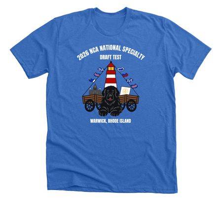 2026 NCA National Specialty Draft Test v2, a Heather True Royal Premium Unisex Tee