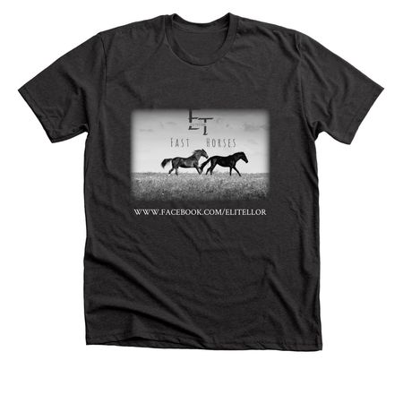 ET Fast Horses T, a Dark Grey Heather Premium Unisex Tee