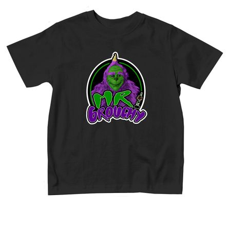 Mr. Grouchy, a Black Toddler Tee