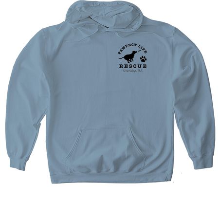 Be Cool. Adopt, Don't Shop!, a Stone Blue Gildan Softstyle Pullover Hoodie