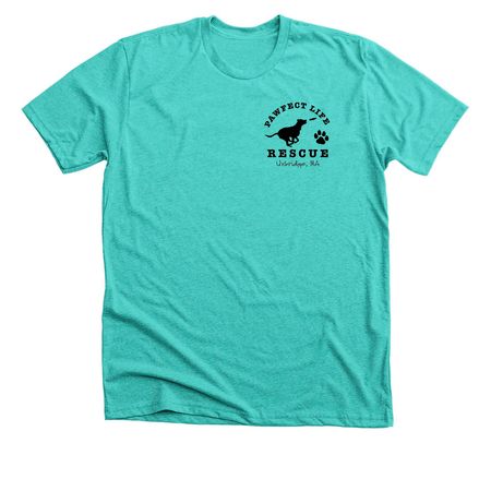 Be Cool. Adopt, Don't Shop!, a Heather Sea Green Premium Unisex Tee