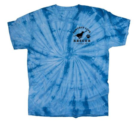 Be Cool. Adopt, Don't Shop!, a Baby Blue Classic Tie Dye Tee