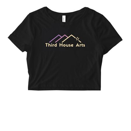 Rooftops Collection, a Black Women's Fitted Cropped Tee