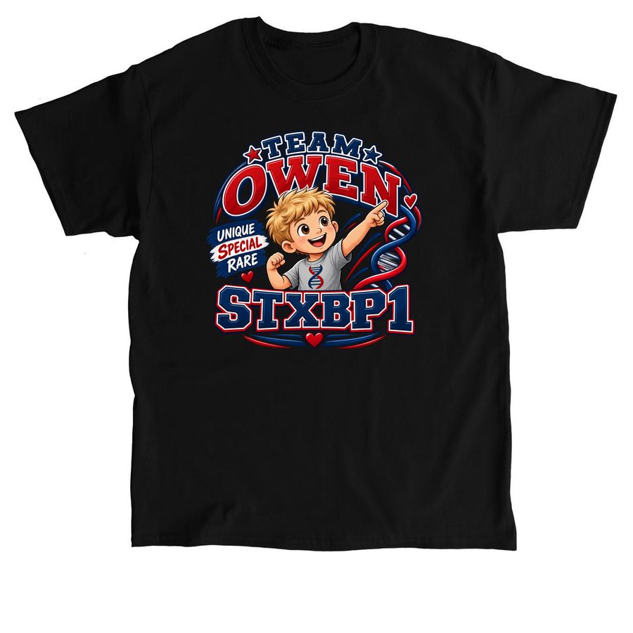 Team Owen, a Black Classic Unisex Tee