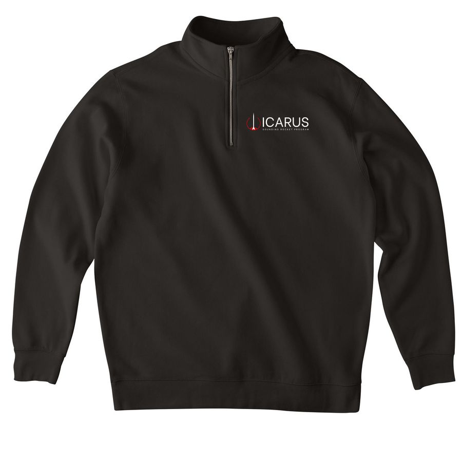 Standard Logo Merch, a Black Midweight Quarter Zip Pullover