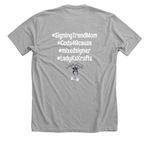 Still weird, a Athletic Heather Premium Unisex Tee (back-view)
