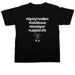 Still weird, a Black Comfort Colors Unisex Tee (back-view)