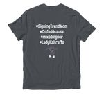 Still weird, a Terrain Grey Allmade Organic Cotton Unisex Tee (back-view)