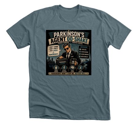 Parkinson's agent, a Heather Slate Premium Unisex Tee