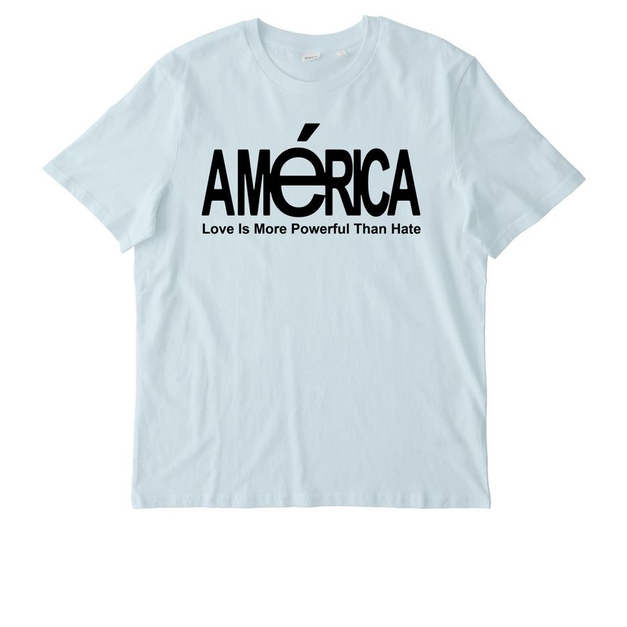 Love Is More Powerful Than Hate Tee, a Blue Ice Stanley/Stella Unisex Creator 2.0 Tee