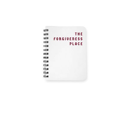 Spiral Notebook, Design A, a White Spiral Notebook