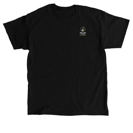 Pillar Jax Condensed Logo, a Black Classic Unisex Tee