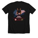 2026 GSDCA SIEGER SHOW, a Solid Black Blend Premium Unisex Tee (back-view)