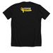 BEE the Difference Light Logo, a Solid Black Blend Premium Unisex Tee (back-view)