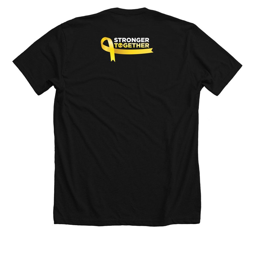 BEE the Difference Light Logo, a Solid Black Blend Premium Unisex Tee (back-view)