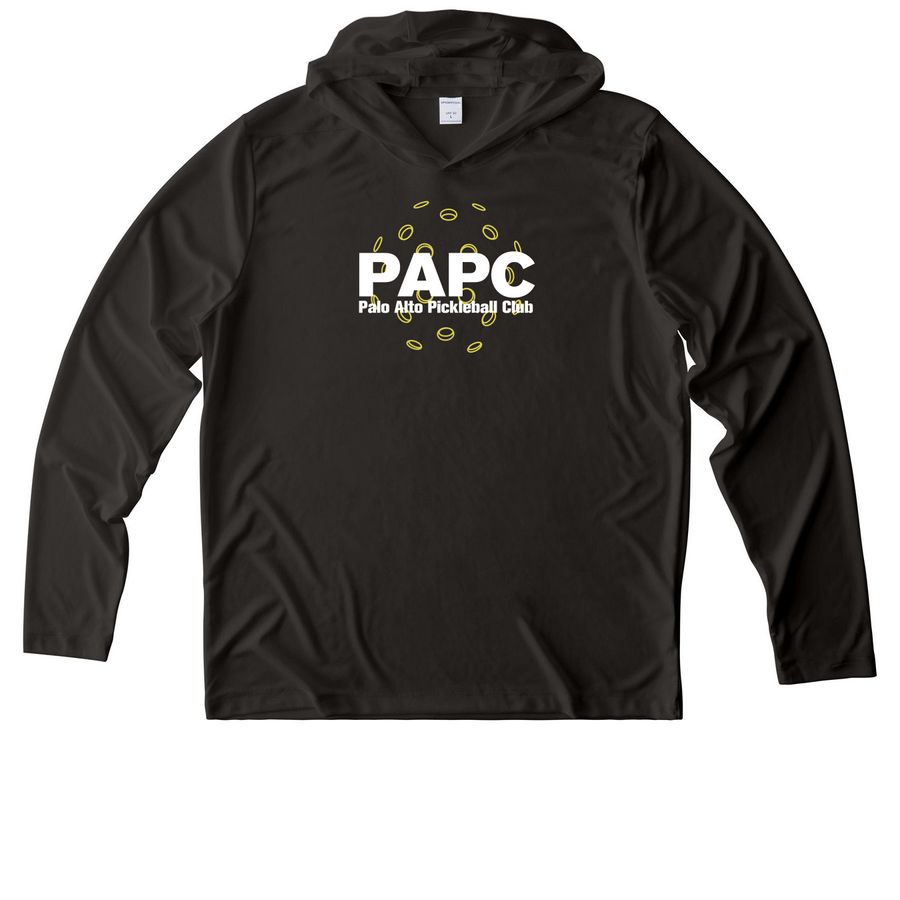 Performance Tees, a Black UV Performance Long Sleeve Hoodie
