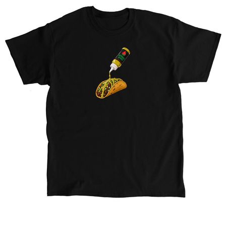 The gridgey T, a Black Classic Unisex Tee