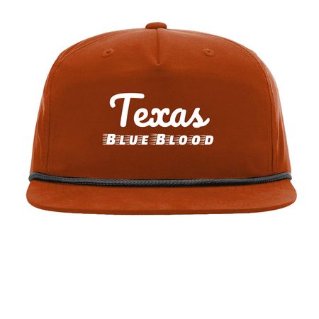 Texas: Blue Blood, a Dark Orange/ Black Printed Umpqua Snapback Cap